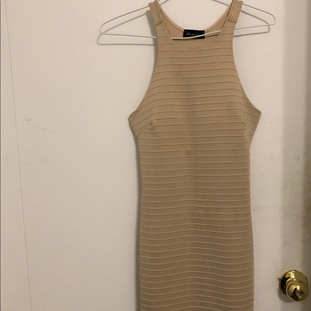 Short Beige Party Dress!